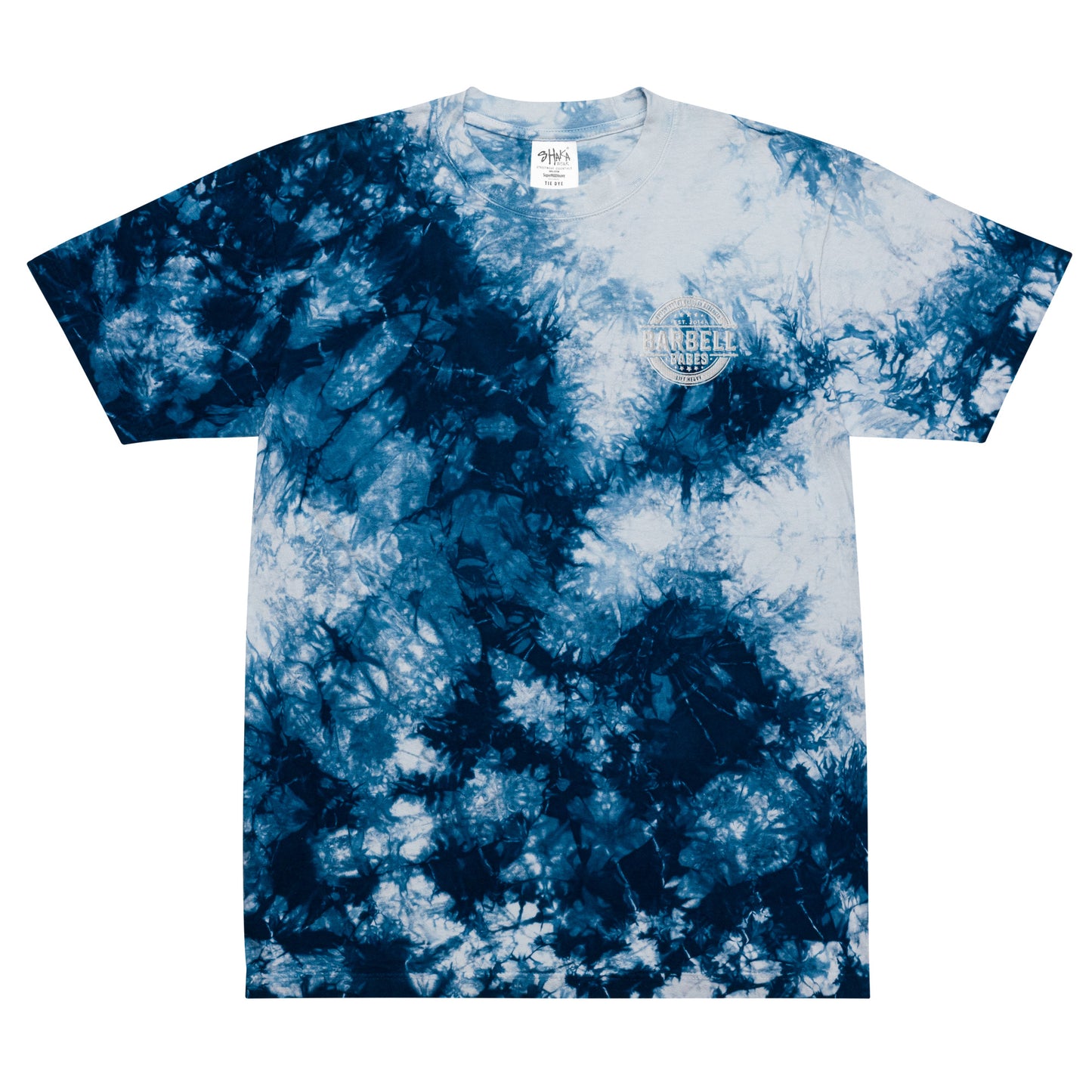 Barbell Babes Oversized tie-dye t-shirt