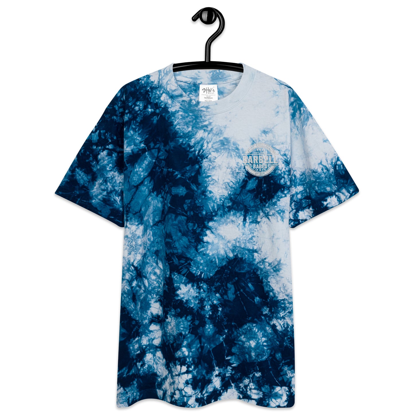 Barbell Babes Oversized tie-dye t-shirt