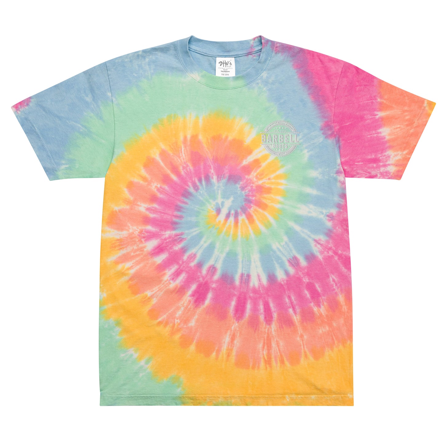 Barbell Babes Oversized tie-dye t-shirt