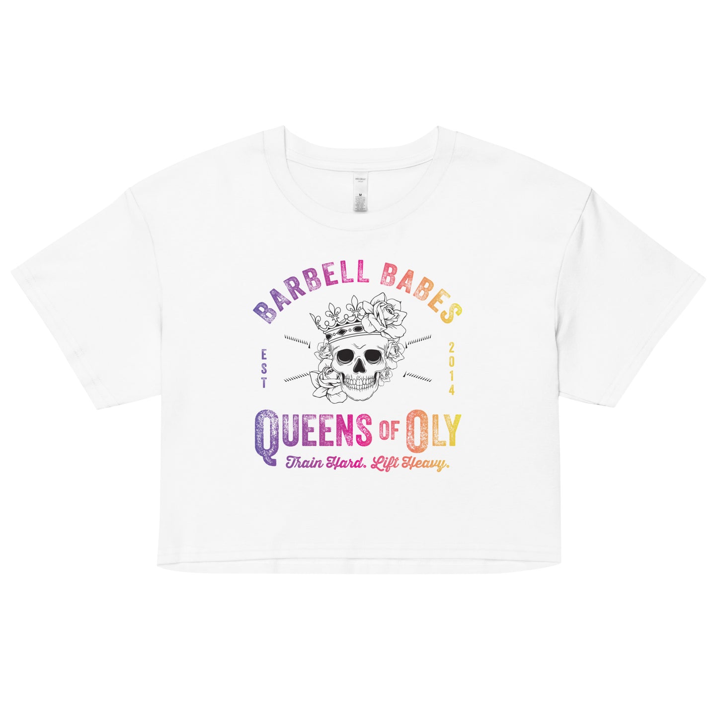 Queens of Oly White Crop Top