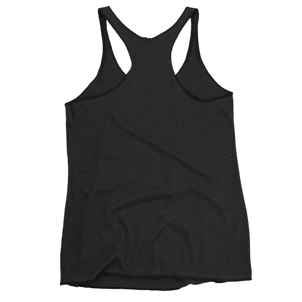 Barbell Babes Women's Racerback Tank White Logo